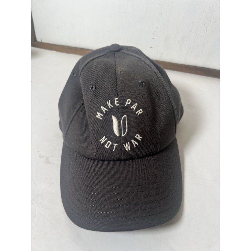 Linksoul Make Par Not War Hat‎ Cap Adult Adjustable Strap/Strapback Gray